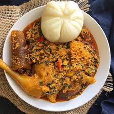Egusi and Pounded Yam